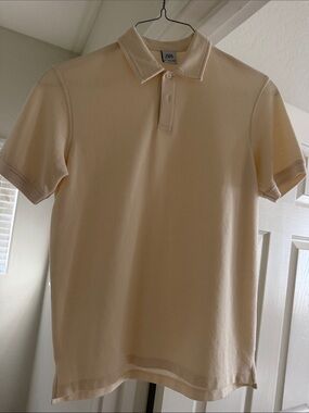 Zara Men’s Short Sleeve Polo in Soft Cream
